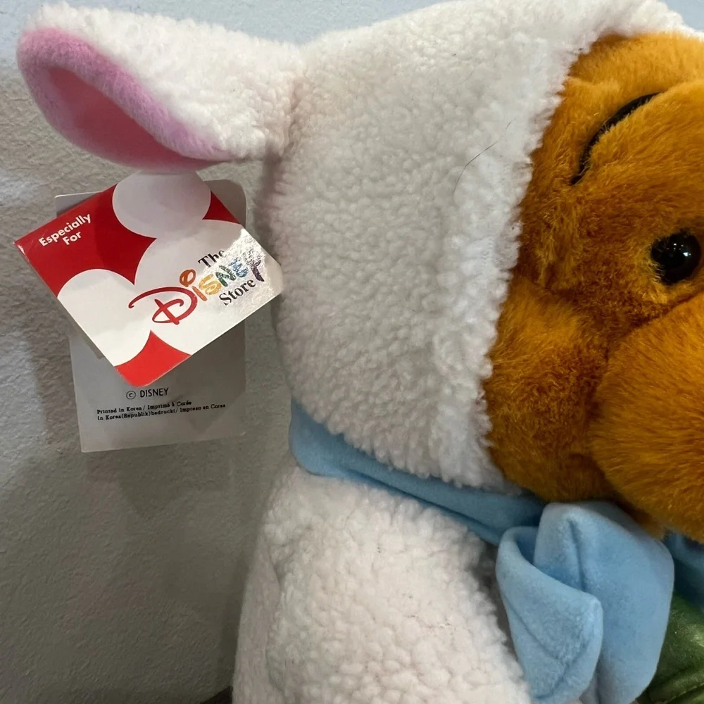 NWT Disney Vintage Lamby Pooh 13” Easter Winnie The Pooh Stuffed Plush - Picture 5 of 9